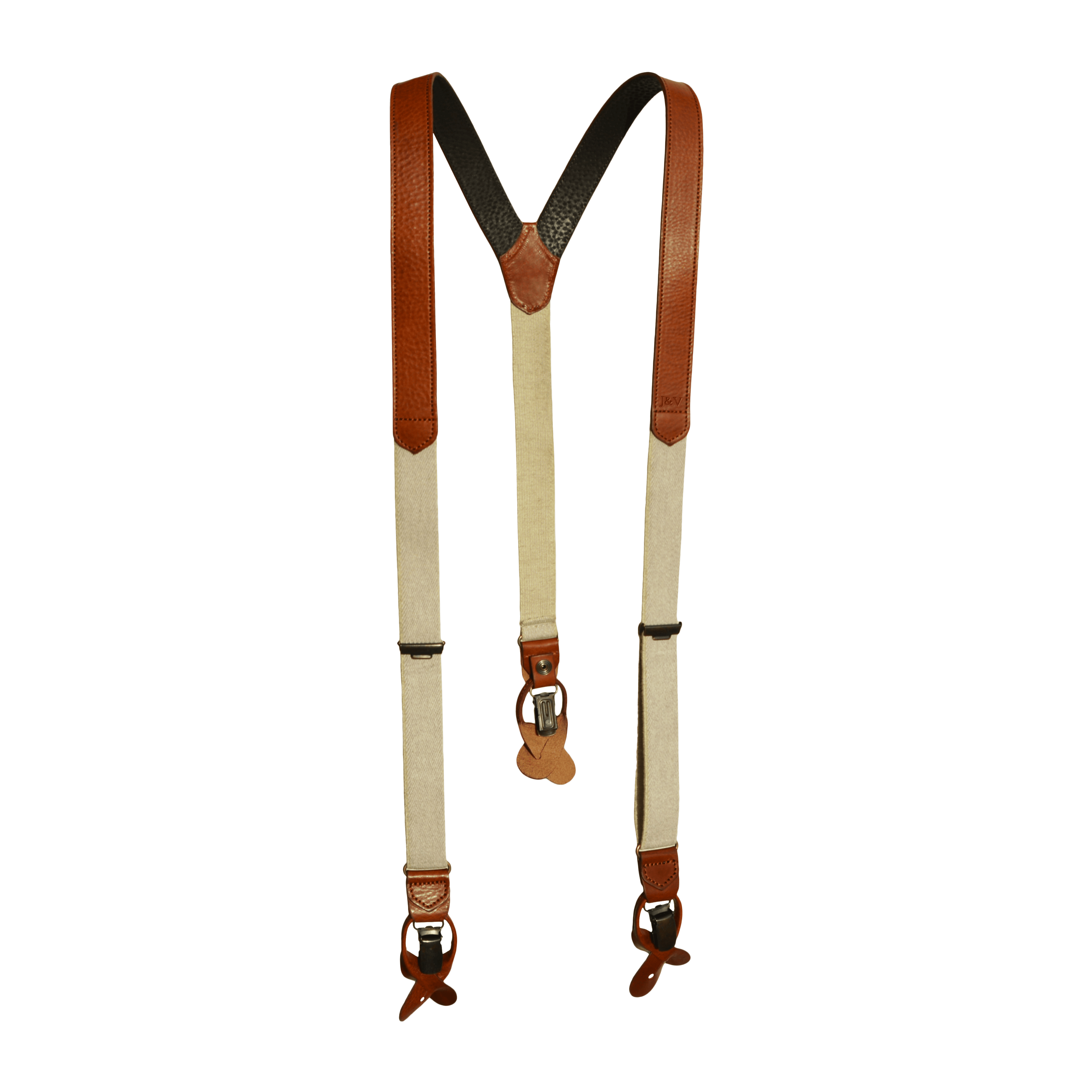 Jacques | Personalized Leather Suspenders