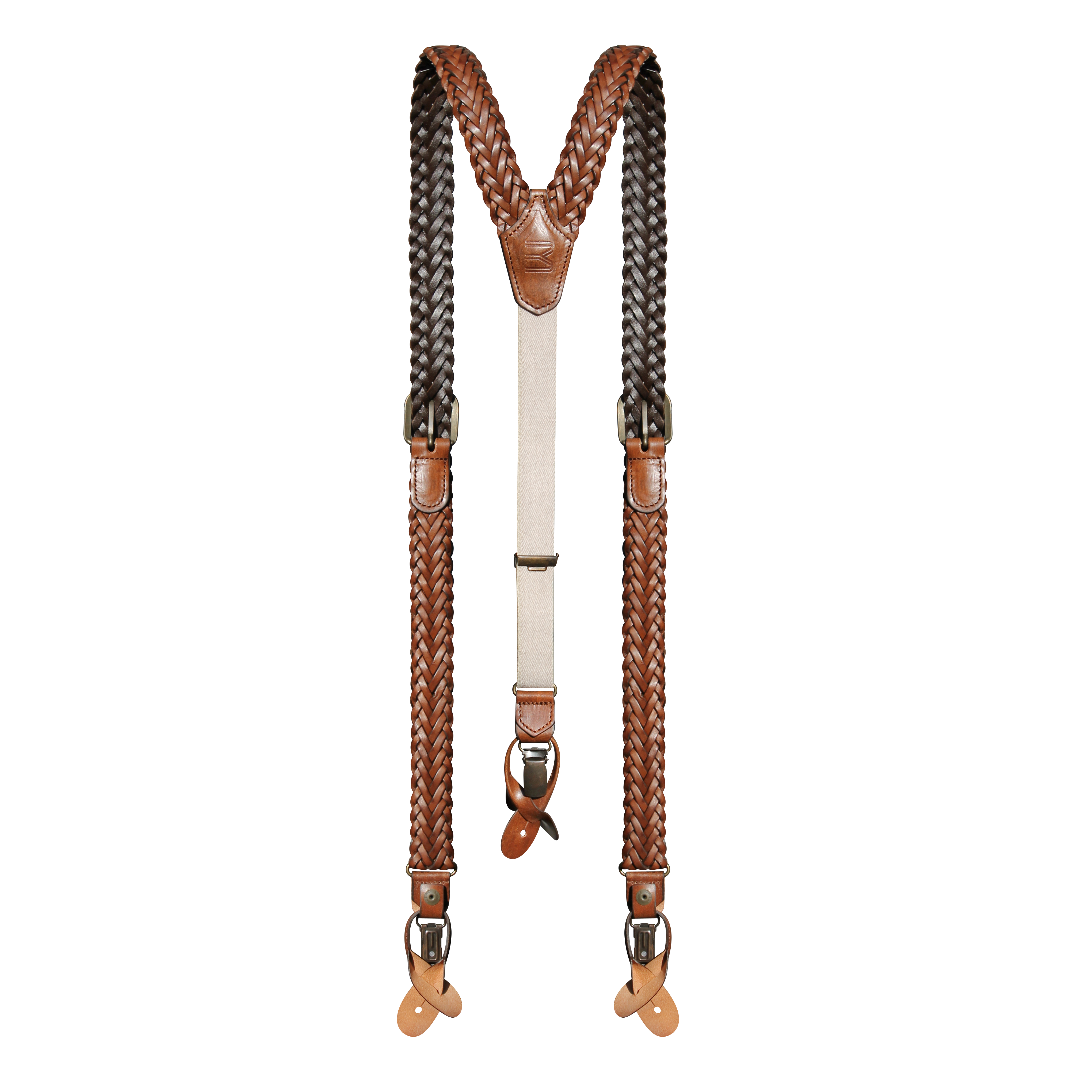 Gérard | Braided Leather Suspenders